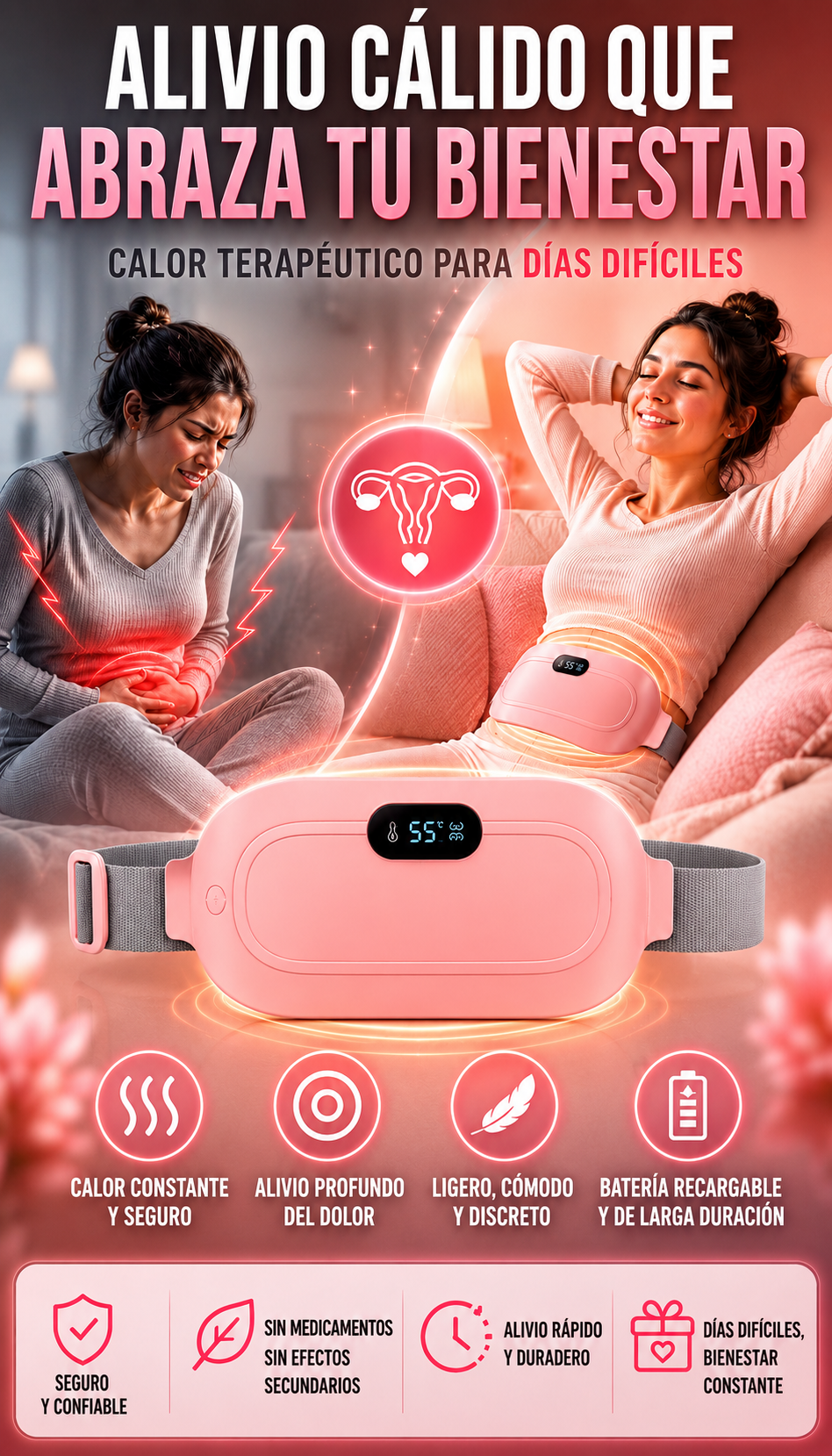 Cinturón Calentador Menstrual